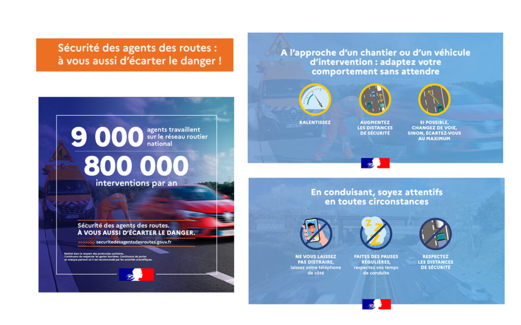 Sécurité des agents des routes À vous aussi d’écarter le danger