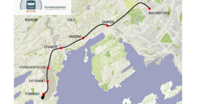 La ligne Fornebu, à Oslo