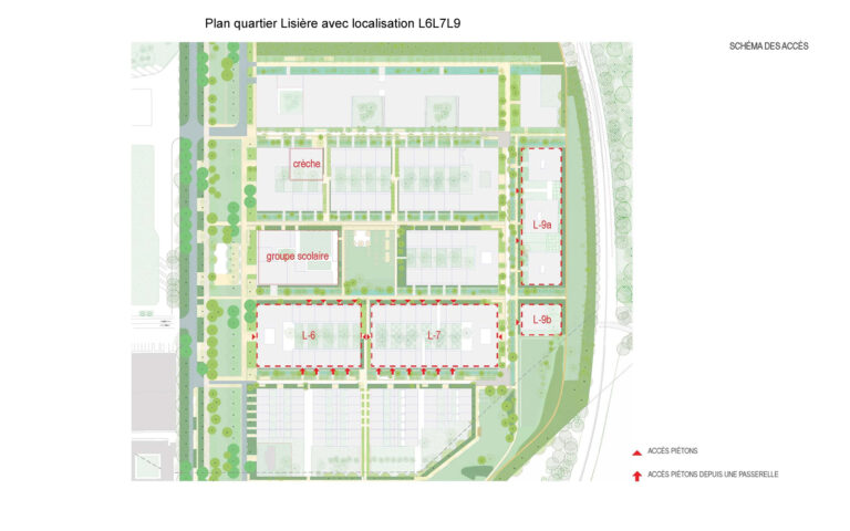 Plan quartier Lisière avec localisation L6L7L9