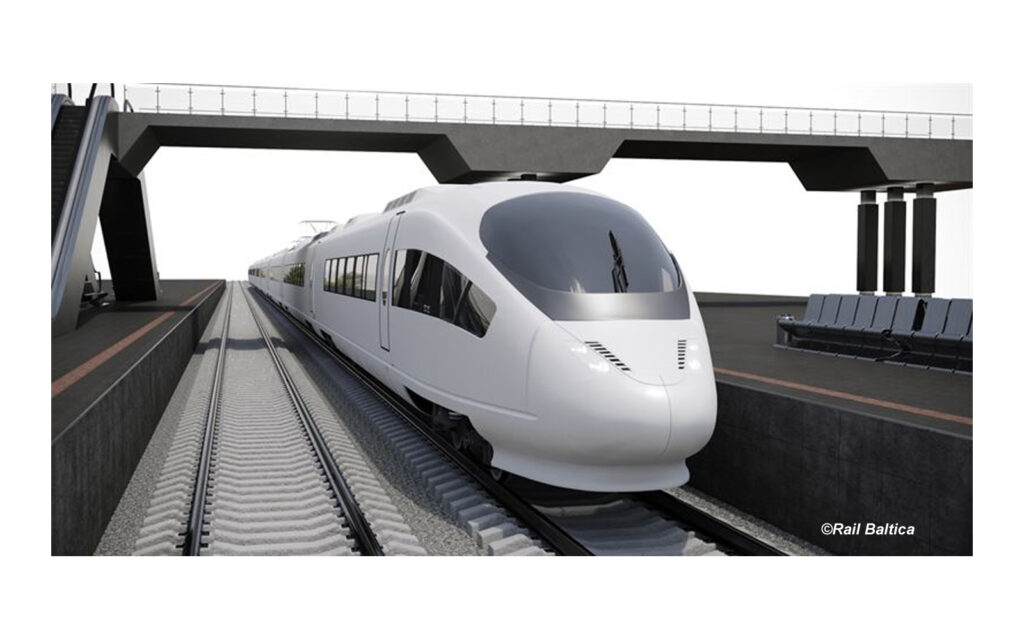 Crédit conceptuel du train Rail Baltica ©Rail Baltica