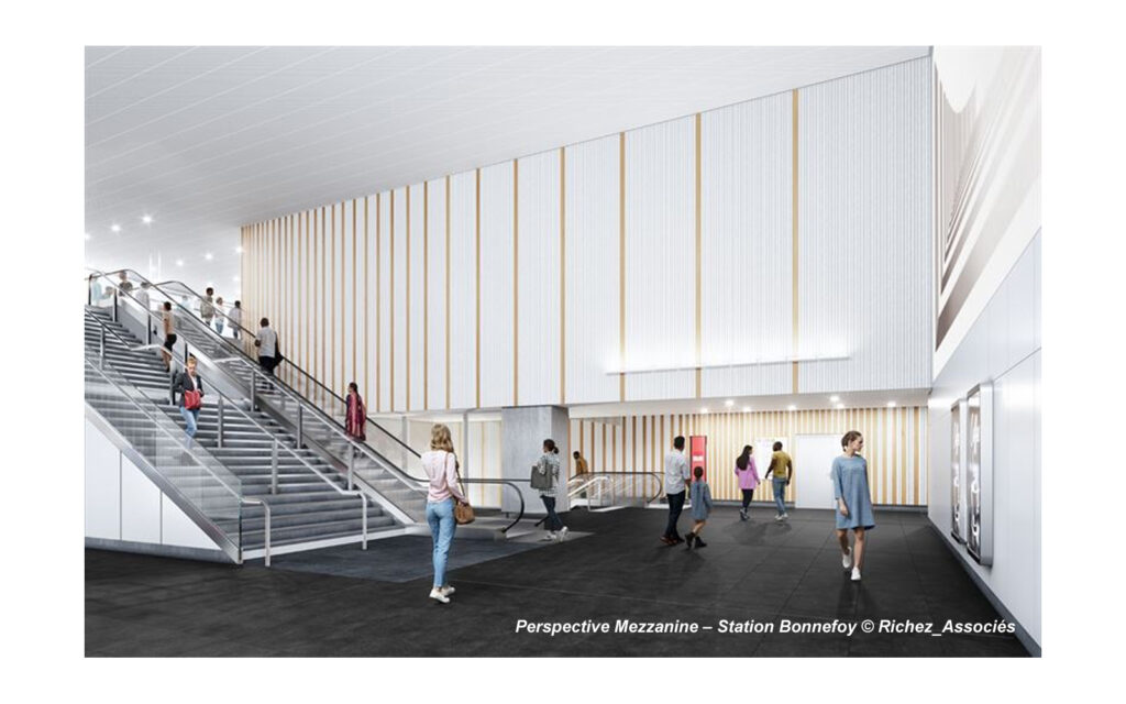 toulouse ligne C Perspective Mezzanine – Station Bonnefoy © Richez_Associés
