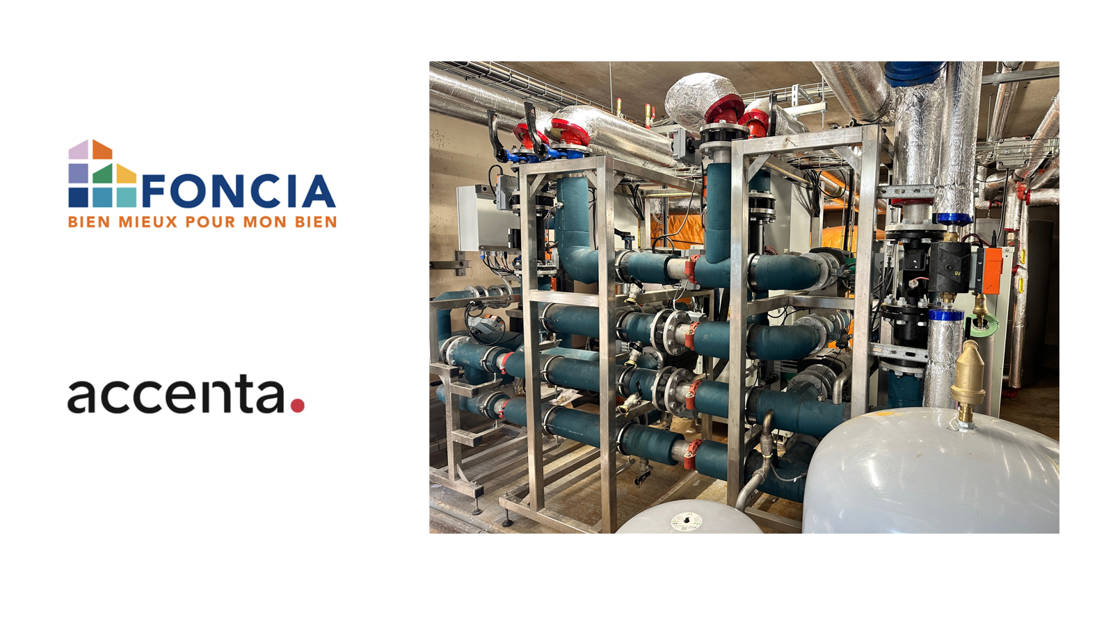 Foncia a fait appel à Accenta et à la géothermie pour réduire de 76% sa consommation énergétique dans une copropriété des années 60