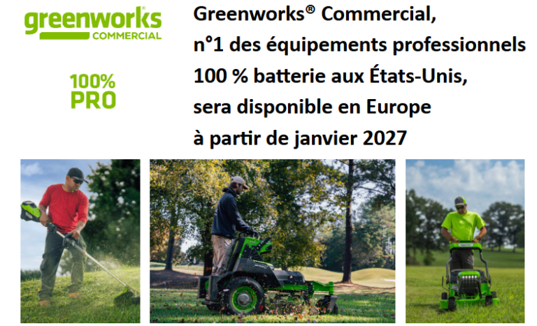 Cramer devient Greenworks® Commercial : une nouvelle identité au service des professionnels